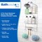 Kenney Mfg Rust-Resistant Heavy Duty 3-Tier Hanging Shower Caddy with Four Razor Holders, Chrome KN614151 - alternate 3